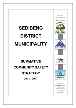 Time Management Proposal - Sedibeng District Municipality