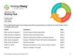 Strategic Doing Pack