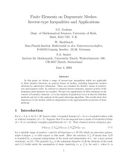 Finite Elements on Degenerate Meshes: Inverse