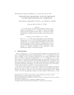 THE RATIONAL HOMOTOPY TYPE OF THE SPACE OF SELF