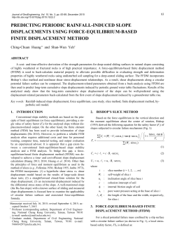 predicting periodic rainfall-induced slope displacements