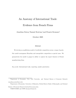 An Anatomy of International Trade: Evidence from French Firms