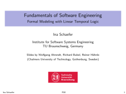 Formal Modeling with Linear Temporal Logic