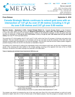 Canada Strategic Metals continues to extend gold zone with an