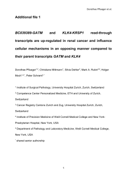 Supplementary Results BC039389-GATM and