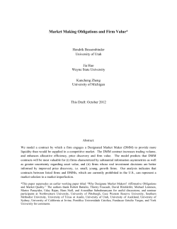 Market Making Obligations and Firm Value