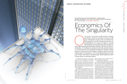 Economics Of The Singularity