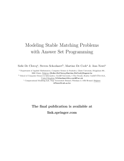 Modeling Stable Matching Problems with Answer Set Programming