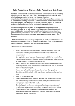 Risk assessment for declarations of convictions and positive DBS