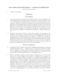 SONY COMPUTER ENTERTAINMENT v. CONNECTIX