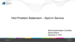 Vitol Problem Statement &ndash; Spot-In Service
