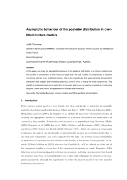 Asymptotic behaviour of the posterior distribution in over