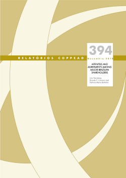 affinities and agreements among major brazilian - coppead