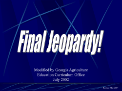 final jeopardy 1