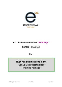 Form 2 - Pink Slip Electrical