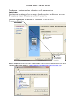 Calculations - Imperial College London