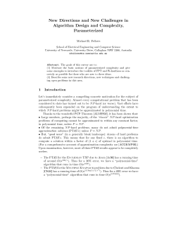 New Directions and New Challenges in Algorithm Design and