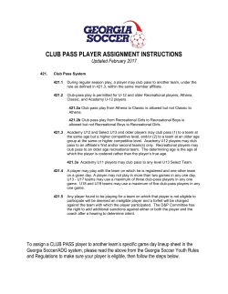 club pass player assignment instructions