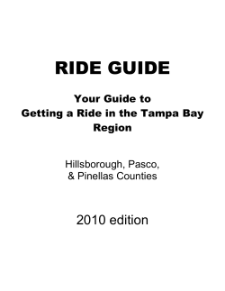 ride guide - Pinellas County