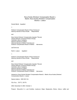 Nova Scotia (Workers` Compensation Board) v
