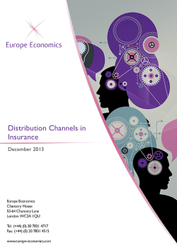 Distribution Channels in Insurance - Panorama Assicurativo