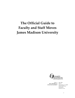 JMU Move Guide - James Madison University