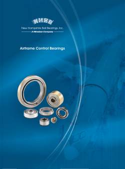 Airframe Control Bearings - New Hampshire Ball Bearings
