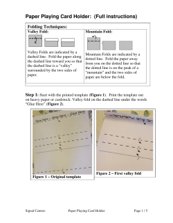 Paper Playing Card Holder: (Full instructions)