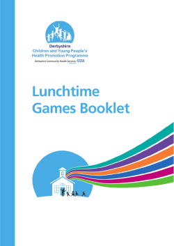 Lunchtime Games Booklet