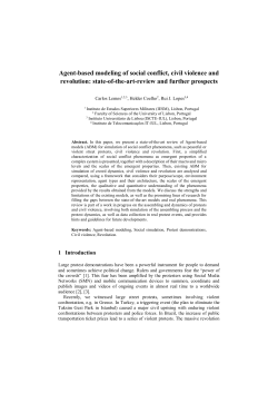 Agent-based modeling of social conflict, civil violence and revolution