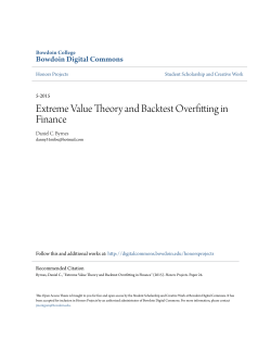 Extreme Value Theory and Backtest Overfitting in Finance