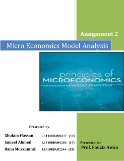Economics Model