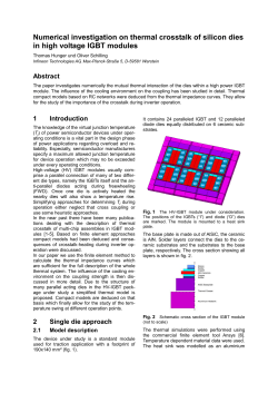 Numerical investigation on thermal crosstalk of silicon dies in high
