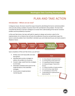 Plan and Take Action - Office of Superintendent of Public Instruction