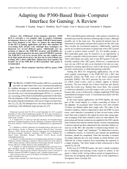 Adapting the P300-Based Brain–Computer Interface for Gaming: A