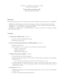 Teor&acute;ıa Microecon&oacute;mica III - Ingenier&iacute;a Industrial :: Universidad de