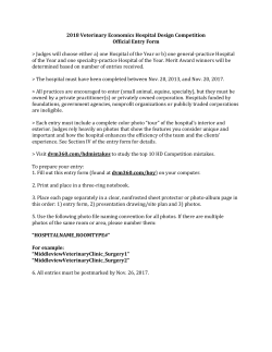 2018 Veterinary Economics Hospital Design Competition Official