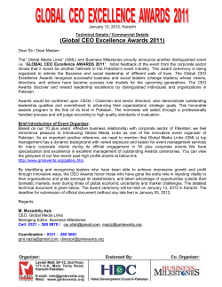 The first best global CEO Awards recognize successful government