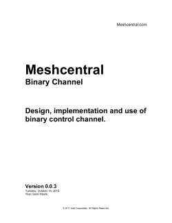 Mesh Server Binary Protocol
