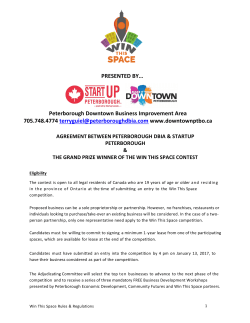 PRESENTED BY&hellip; Peterborough Downtown