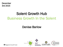 Solent Growth Hub - Winchester City Council