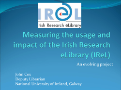 Measuring the usage and impact of the Irish Research