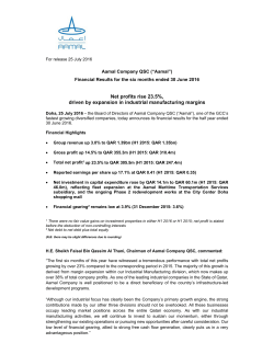 Net profits rise 23.5%, driven by expansion in industrial