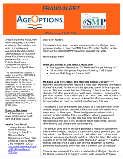 SMP Fraud Alert - July 9, 2014