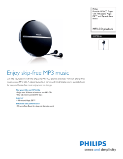 EXP2546/17 Philips Portable MP3-CD Player with 100