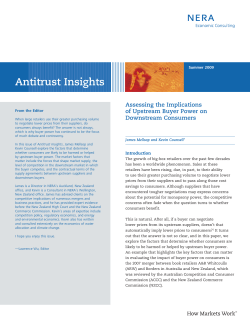 Antitrust Insights - NERA Economic Consulting