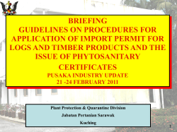 Slide 1 - Sarawak Timber Industry Development Corporation