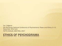 ethics of psychodrama