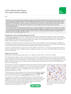 F4/80 Antibody Mini Review The marker and the antibody