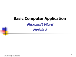 14 Microsoft Word TOOLBAR Cont&hellip;